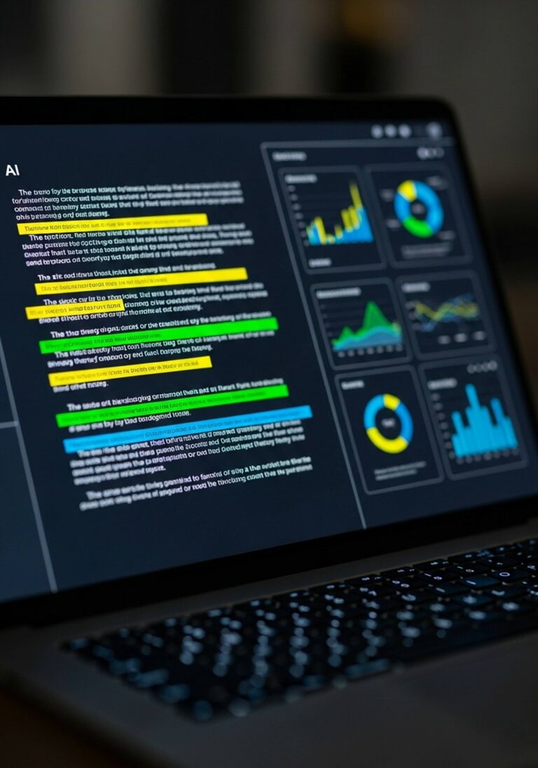 Écran d’analyse de contenu et de données SEO